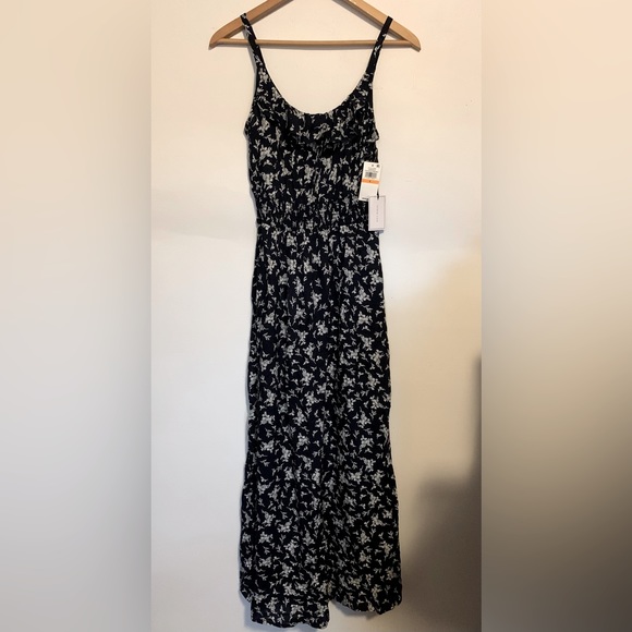 1. State Navy Sleeveless Ruffle Maxi Dress Women’s Sz S NWT - Picture 1 of 3